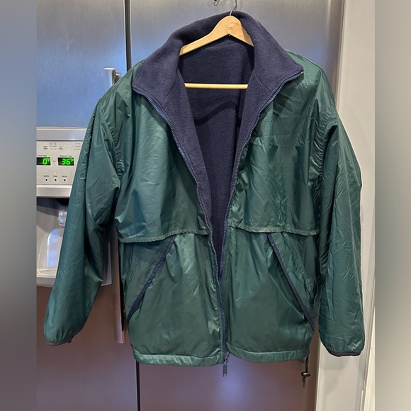 Vintage LA Loving Reversible Green & Blue Jacket size Large - Picture 8 of 10